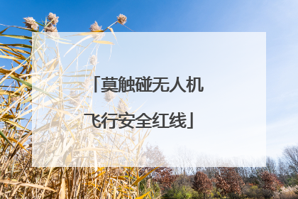 莫触碰无人机飞行安全红线